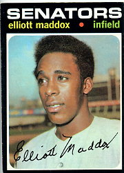 1971 Topps Baseball Cards      011      Elliott Maddox RC